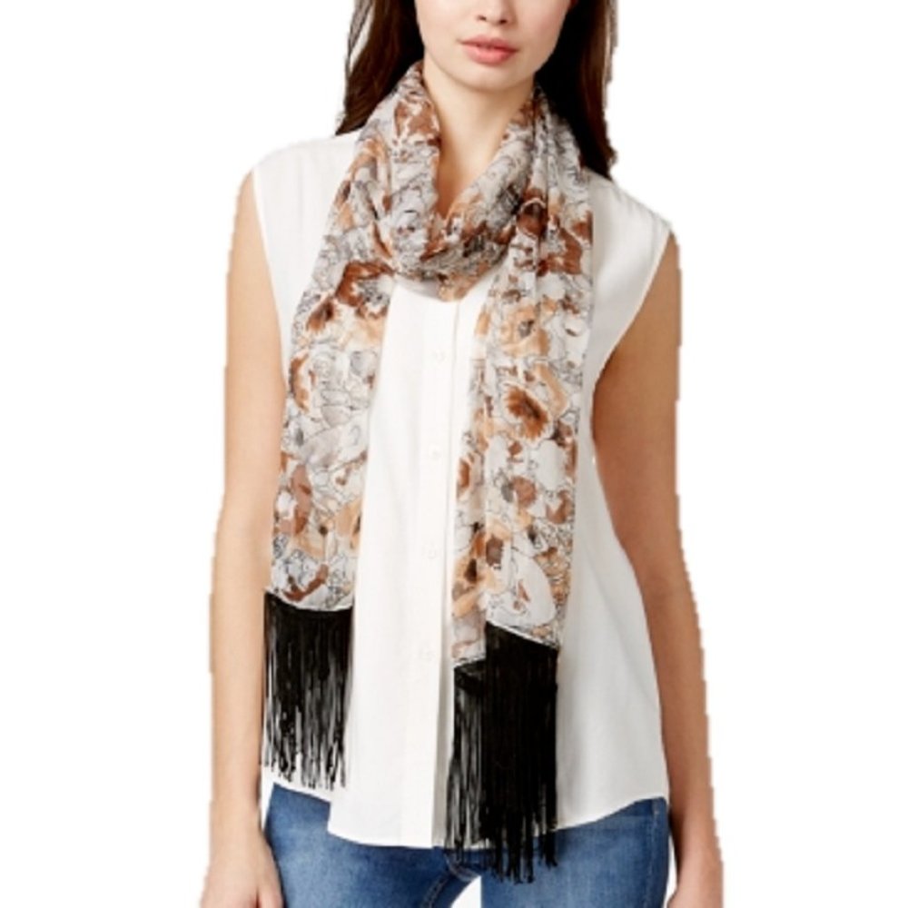 Cejon Poppy Love Wrap in Neutral/Brown, Retail $20